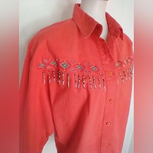 VINTAGE SOUTHWESTERN COTTON BLOUSE
